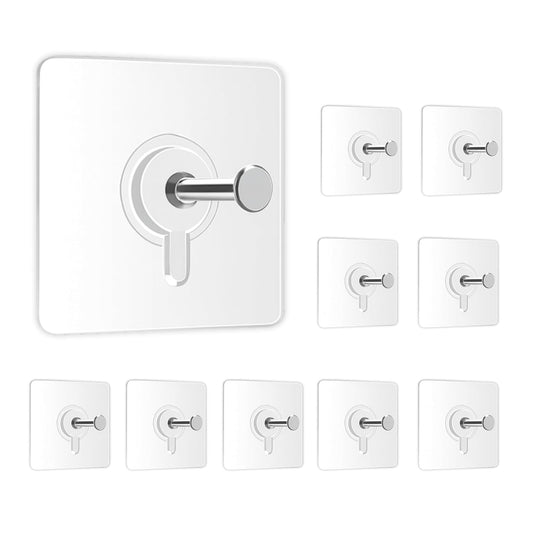 Premium Transparent Wall Hooks – No Drilling Needed