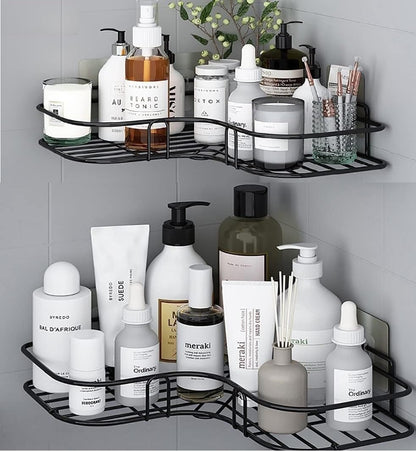 Modern Adhesive Bathroom Storage Corner Rack
