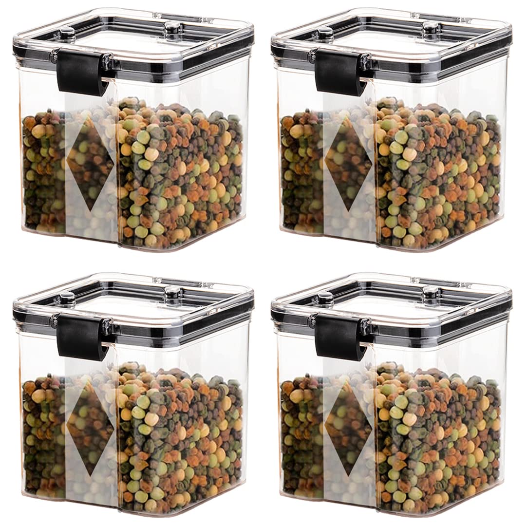 Modern Air Tight Kitchen Organizer Containers Set of Four