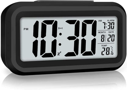 Aesthetic Digital Alarm Clock with Automatic Sensors
