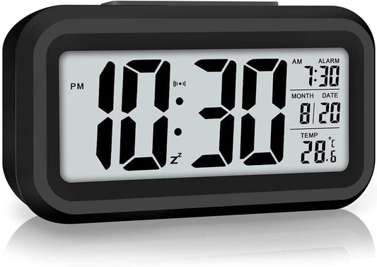 Aesthetic Digital Alarm Clock with Automatic Sensors