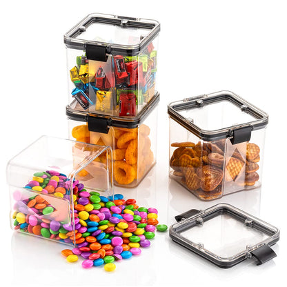 Modern Air Tight Kitchen Organizer Containers Set of Four