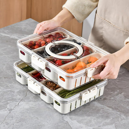Premium Multi-Section Fridge Storage Organizer