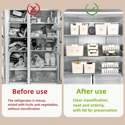 Premium Multi-Section Fridge Storage Organizer