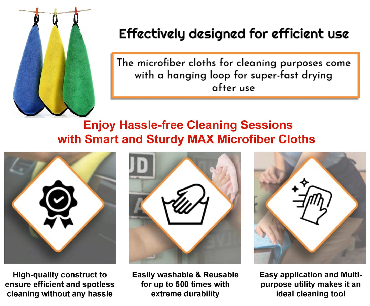 Ultra Soft Microfiber Cloth for Car Cleaning