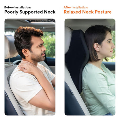 Premium Memory Foam Car Neck Support Pillow